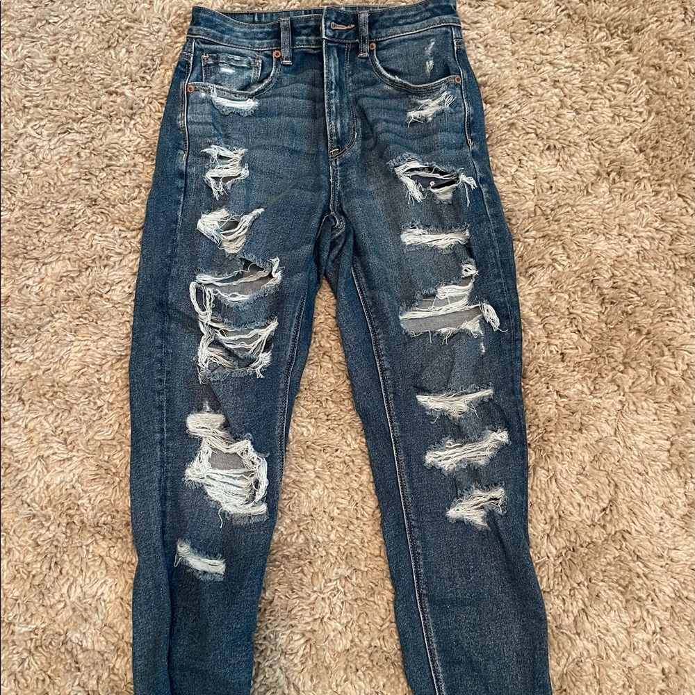 American Eagle High Rise Boyfriend Jeans